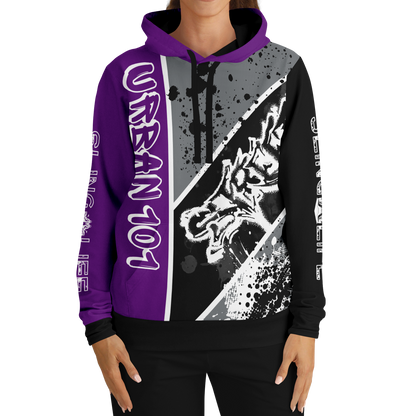 Black & Purple Urban 101 Sling Life Hoodie - AOP - Sling Life Fans