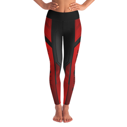 Black and Red Abstract Sling Life Leggings - Sling Life Fans