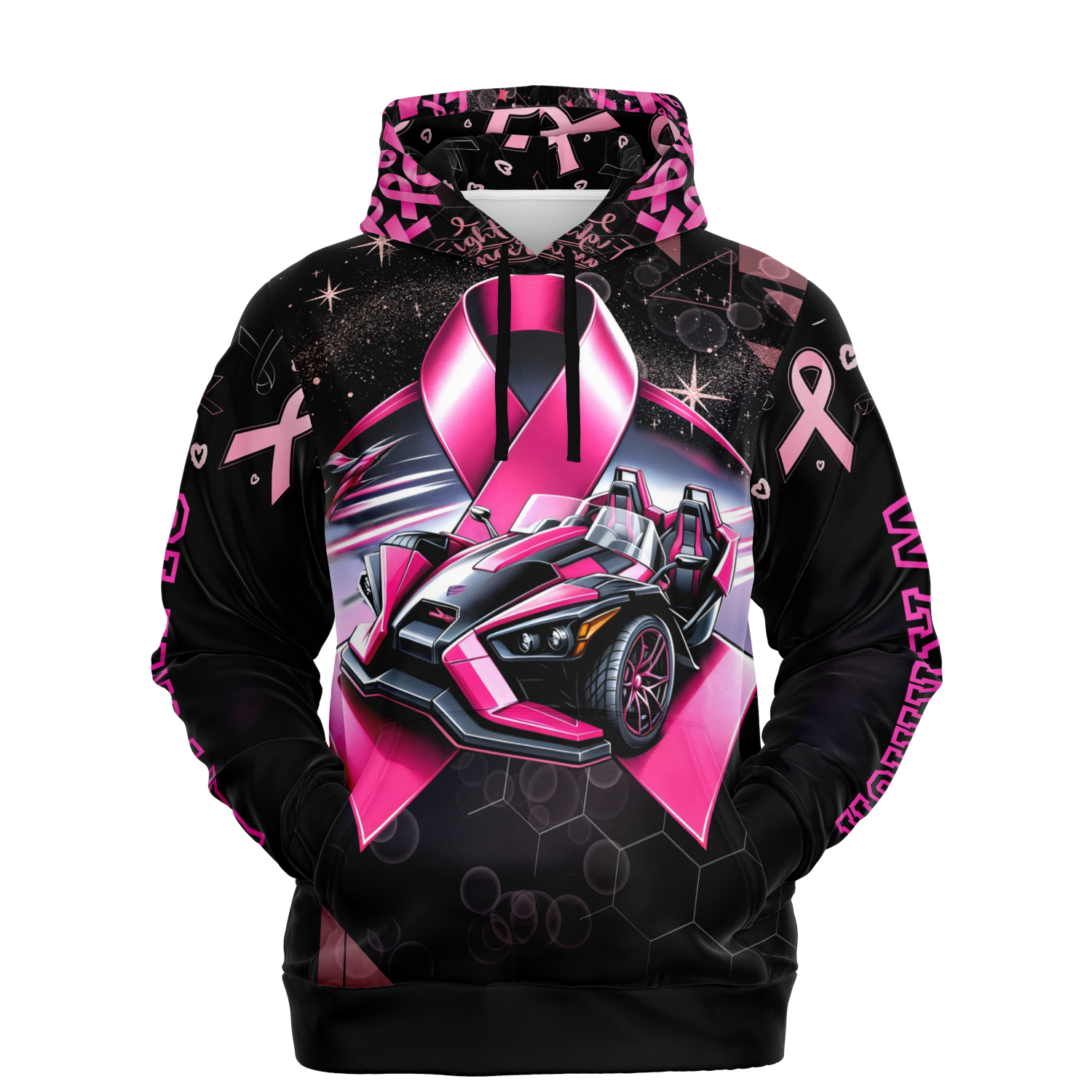 Breast Cancer Awareness AOP Hoodie - Sling Life Fans