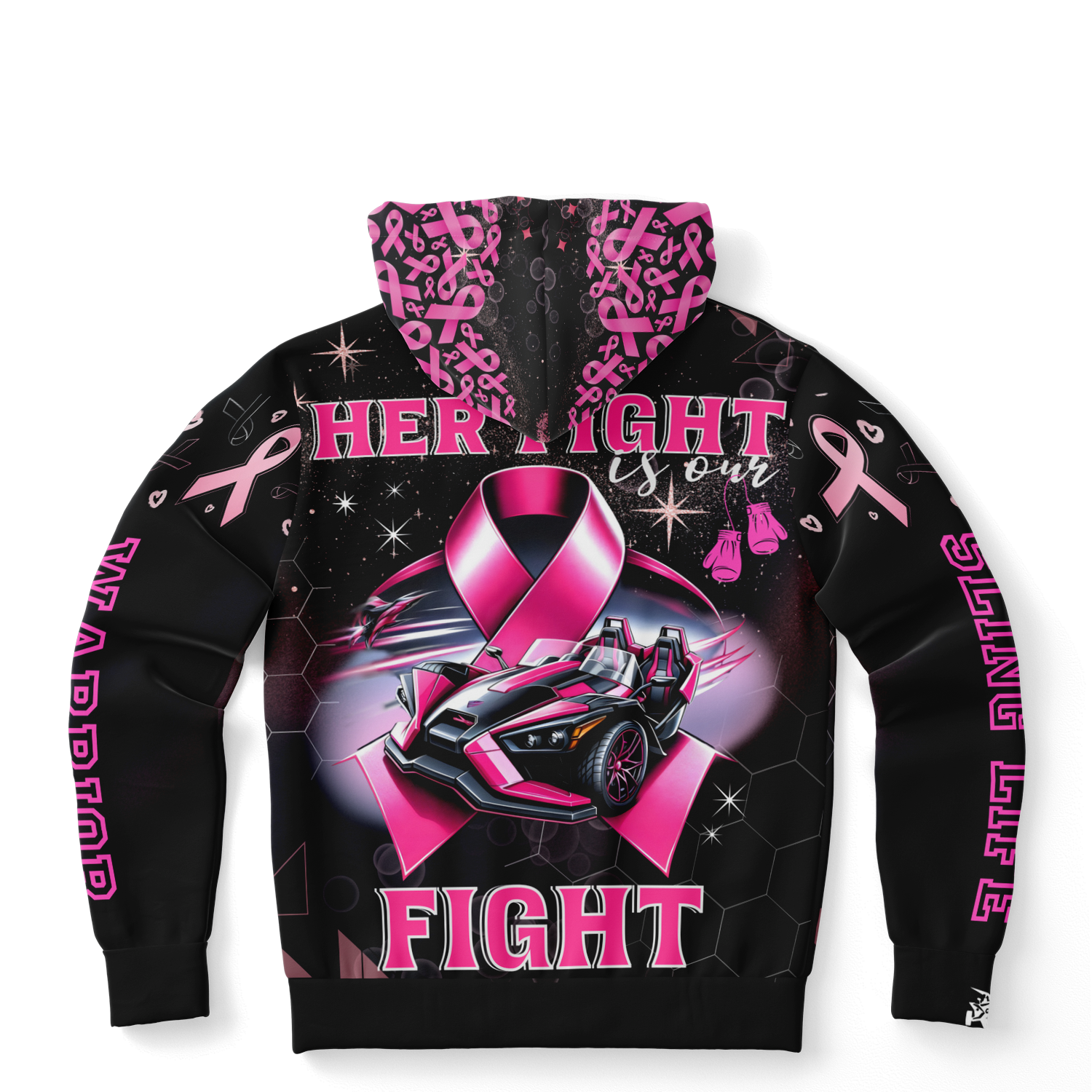 Breast Cancer Awareness AOP Hoodie - Sling Life Fans