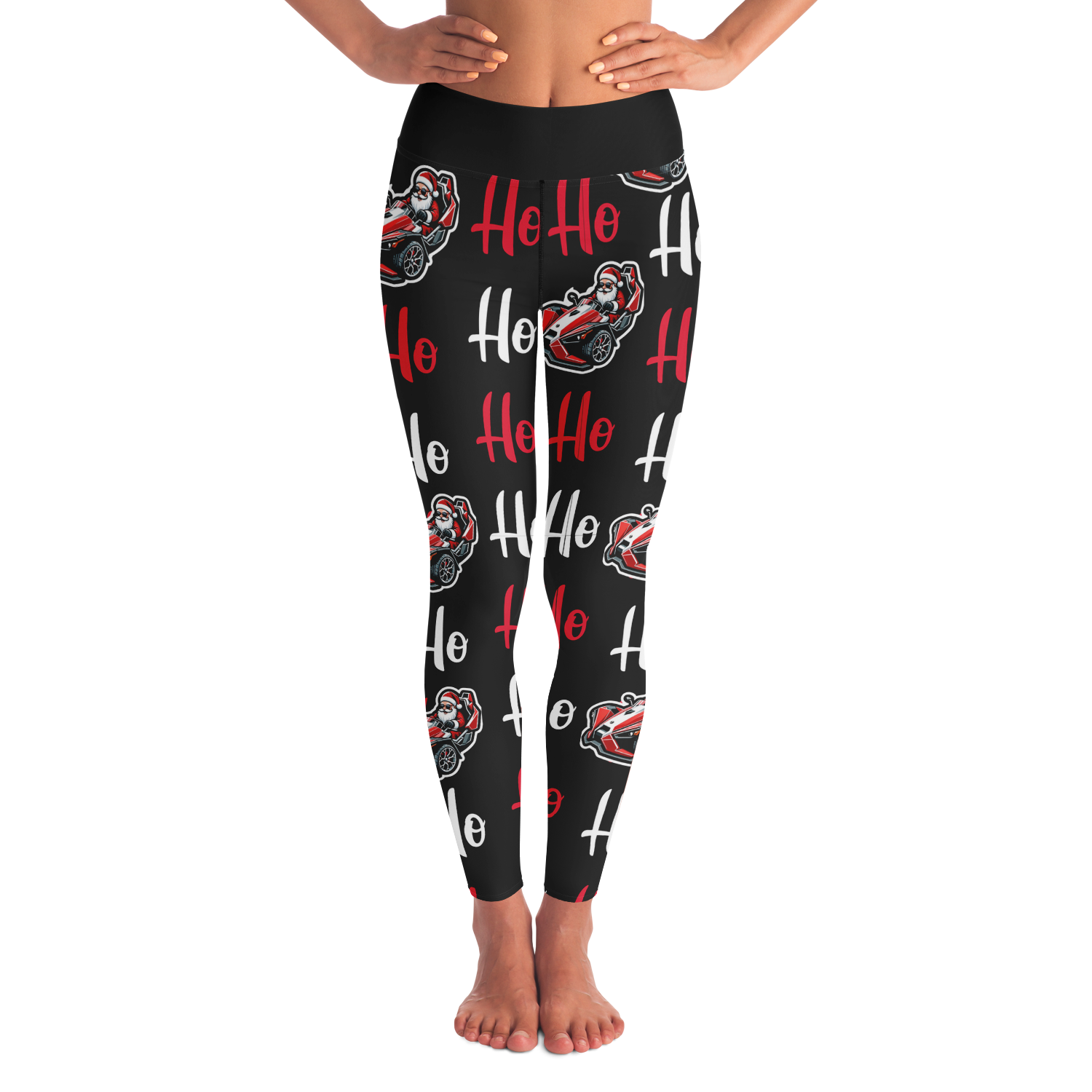 Ho! Ho! Ho! Santa Driving Slingshot Leggings - Sling Life Fans