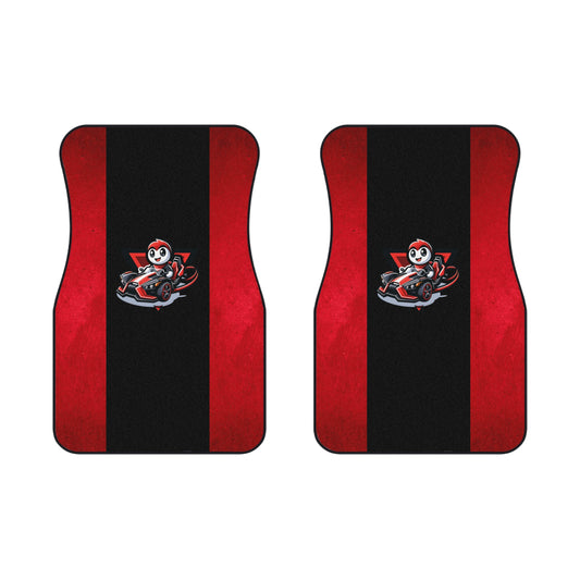 Red & Black Logo Car Mats - Sling Life Fans