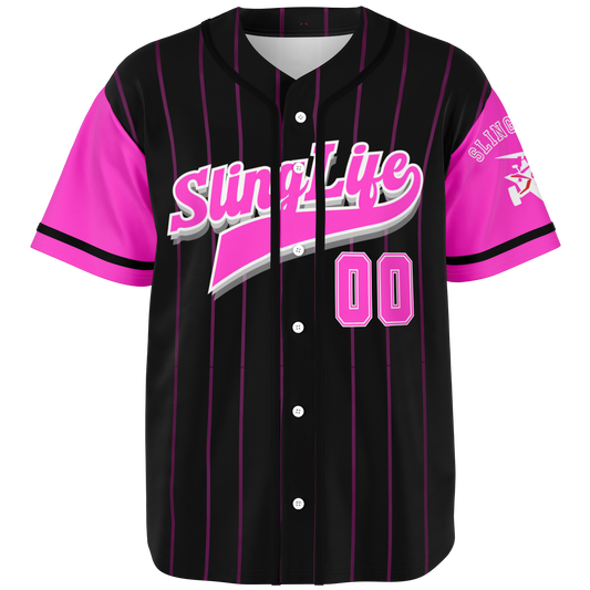 Pink 00 F's Given Baseball Jersey - Sling Life Fans
