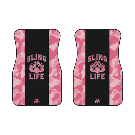 Pink Camoflauge Car Mats - Sling Life Fans