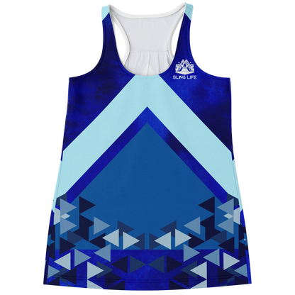 Blue Chevron Sling Life Tank Top - Sling Life Fans