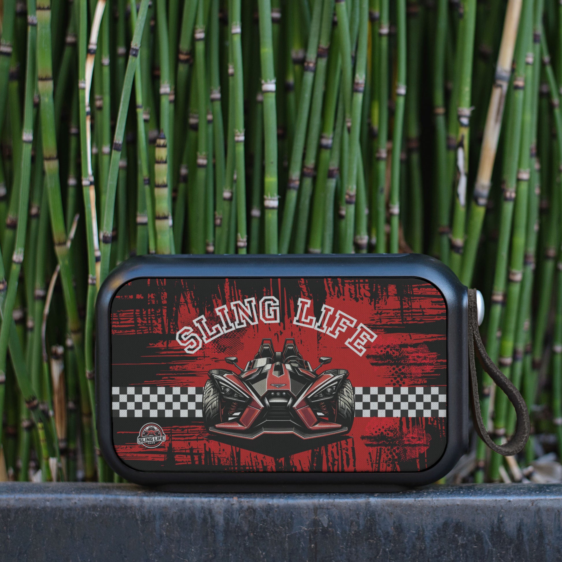 Black & Red Racing Bluetooth Speaker - Sling Life Fans