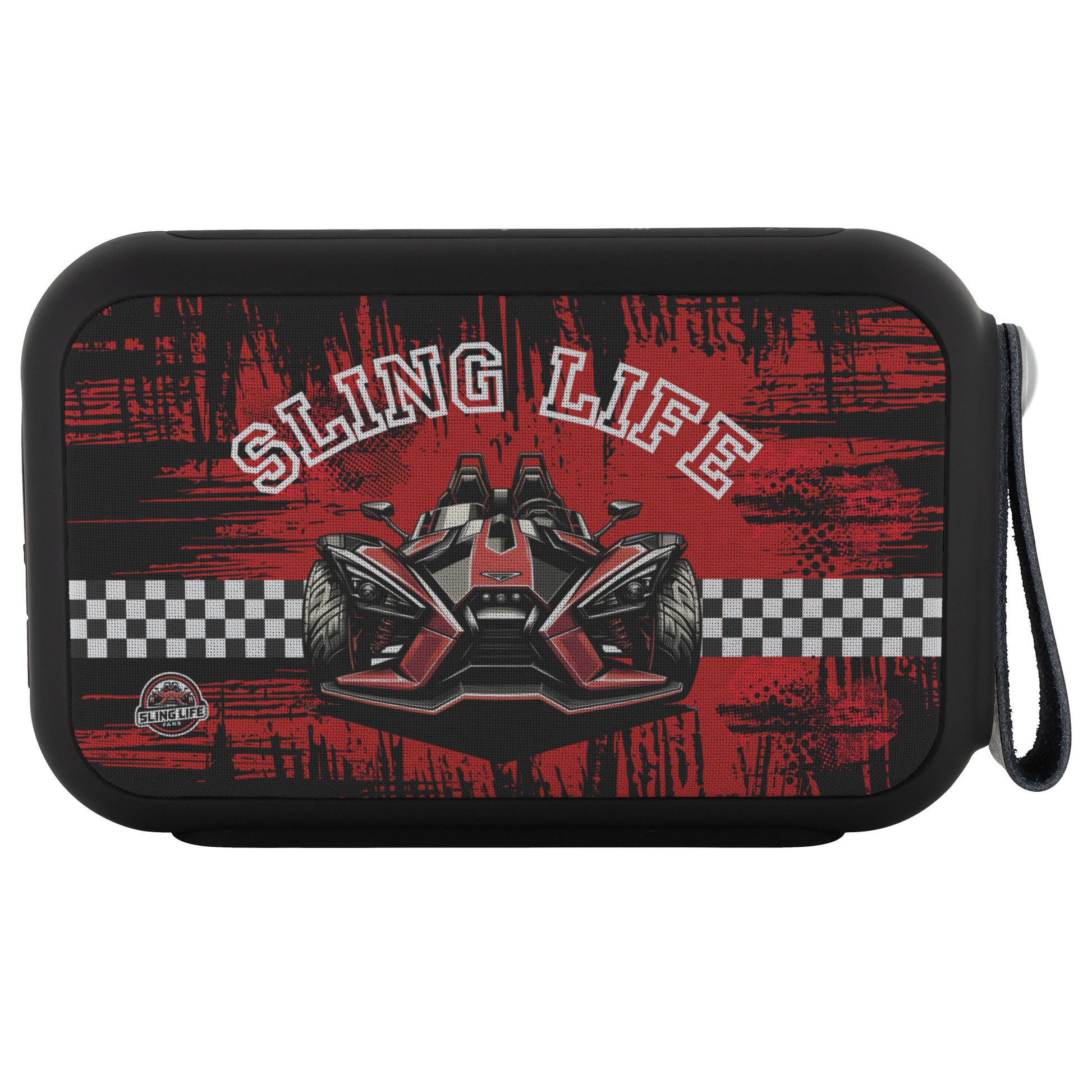 Black & Red Racing Bluetooth Speaker - Sling Life Fans