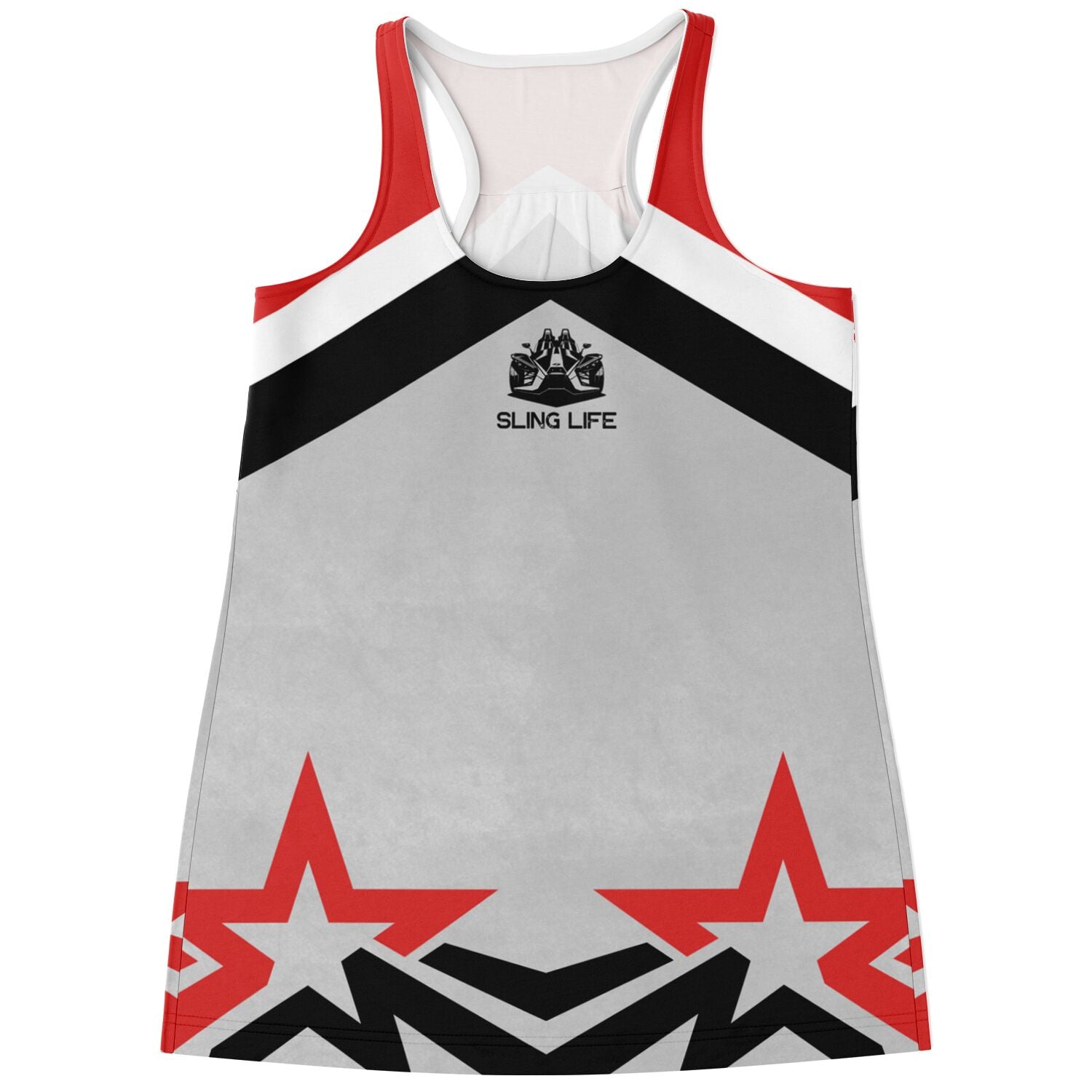 Black & Red Chevron Star Sling Life Tank Top - Sling Life Fans
