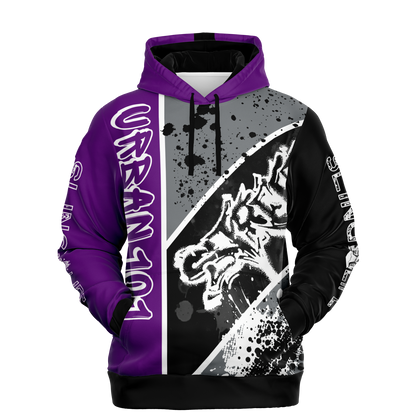 Black & Purple Urban 101 Sling Life Hoodie - AOP - Sling Life Fans