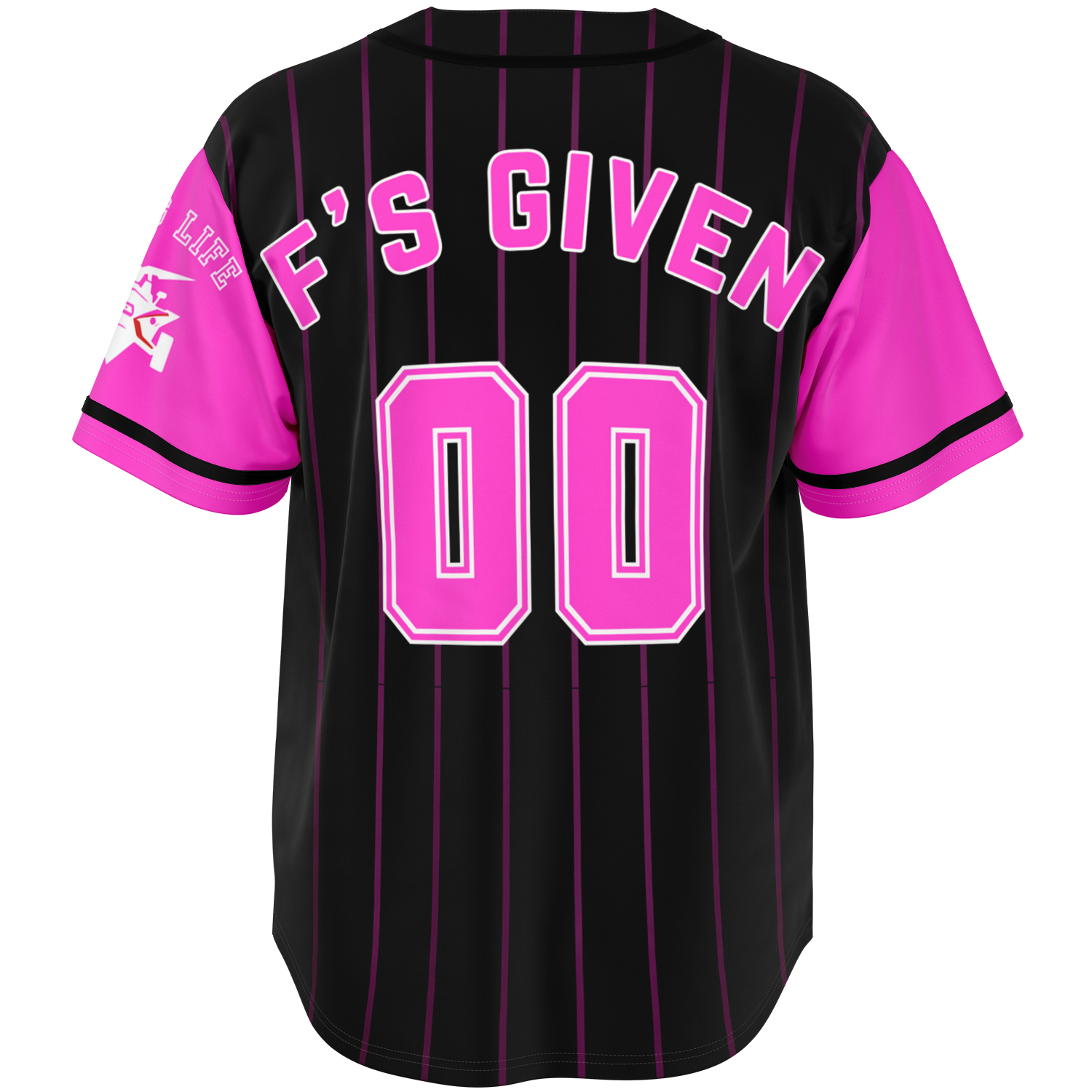 Pink 00 F's Given Baseball Jersey - Sling Life Fans