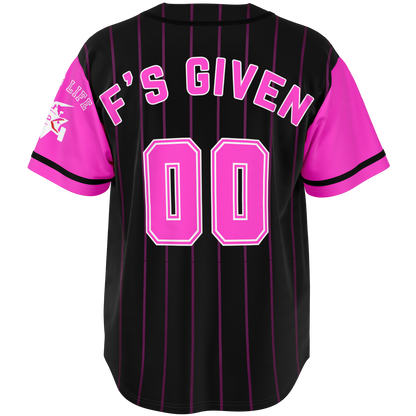 Pink 00 F's Given Baseball Jersey - Sling Life Fans