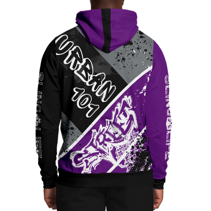 Black & Purple Urban 101 Sling Life Hoodie - AOP - Sling Life Fans