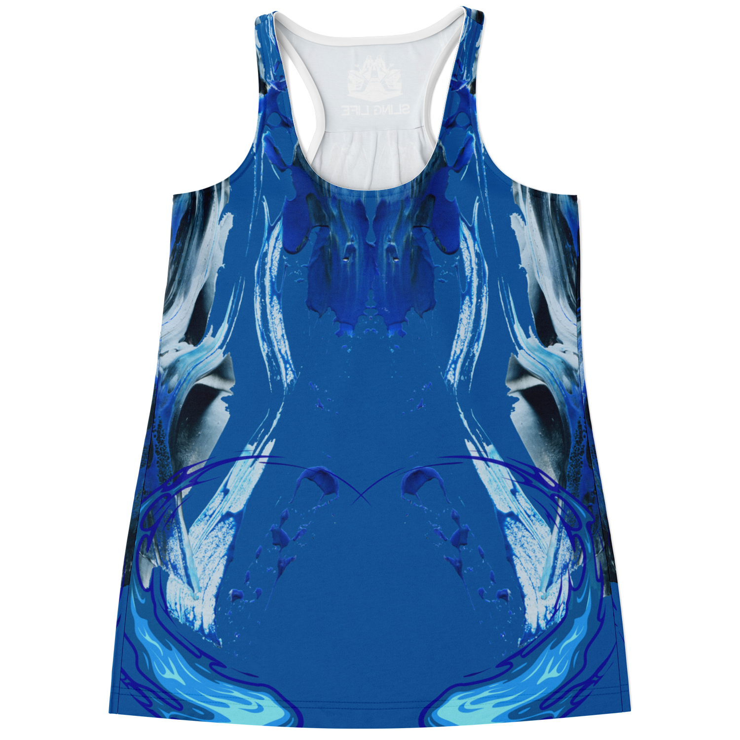 Blue Watercolor Graphic Sling Life Tank Top - Sling Life Fans