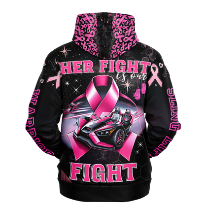 Breast Cancer Awareness AOP Hoodie - Sling Life Fans