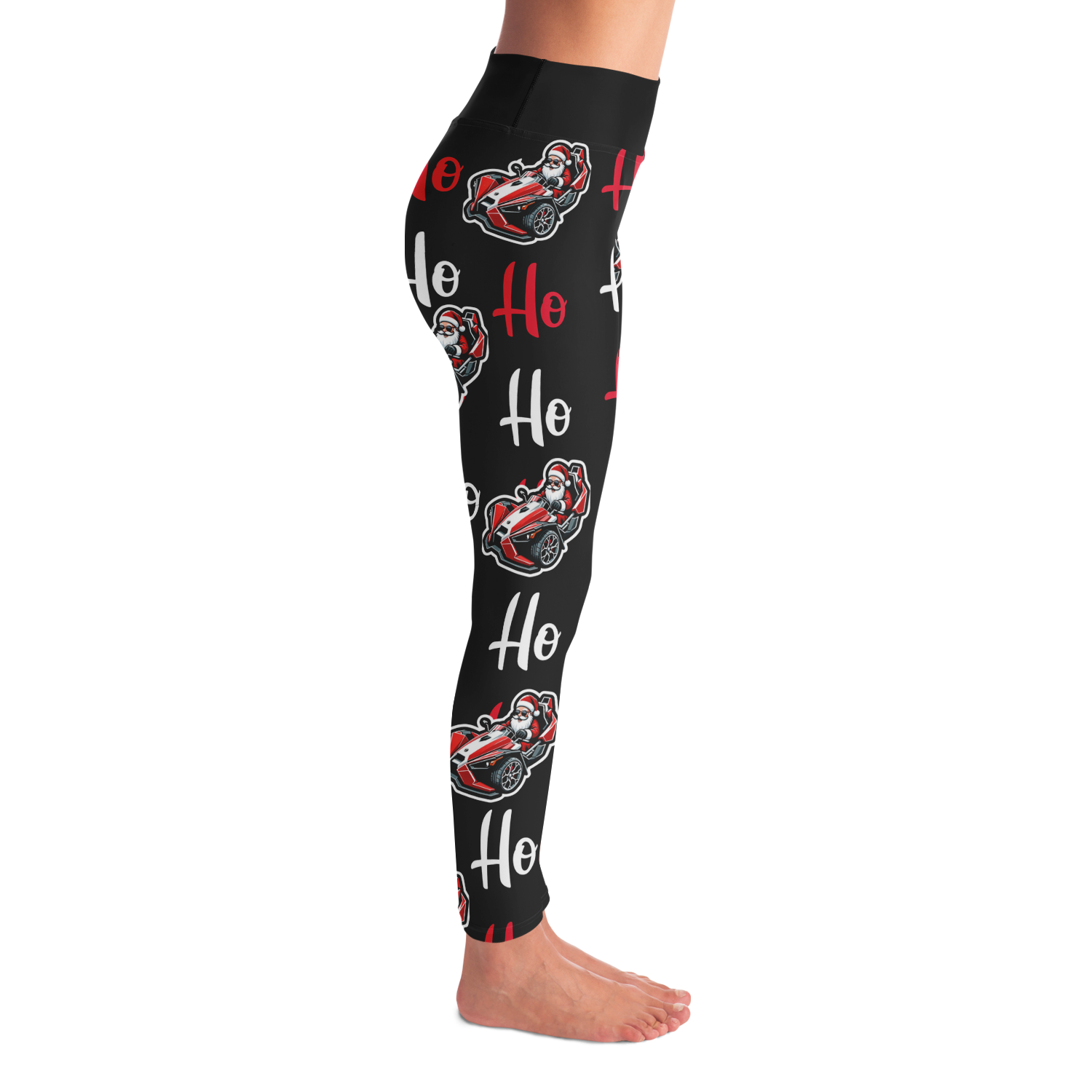 Ho! Ho! Ho! Santa Driving Slingshot Leggings - Sling Life Fans