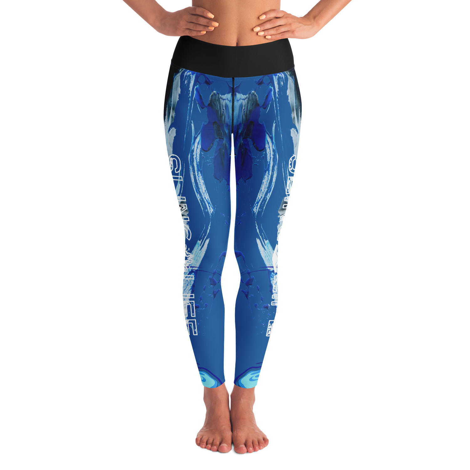 Blue Watercolor Sling Life Leggings - Sling Life Fans