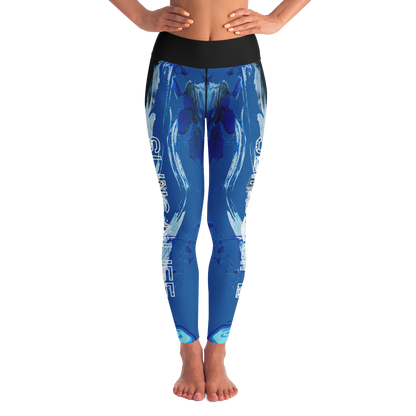Blue Watercolor Sling Life Leggings - Sling Life Fans
