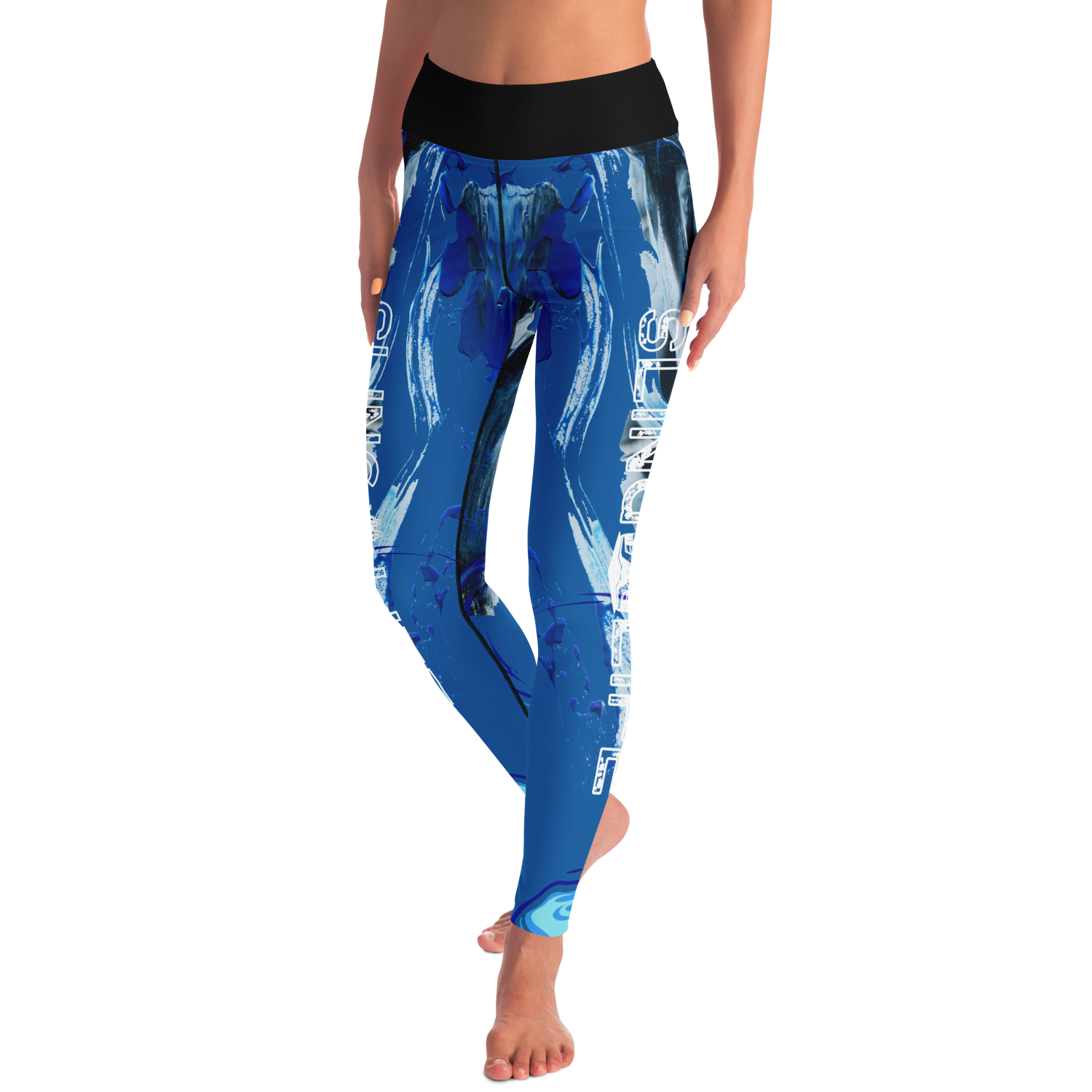 Blue Watercolor Sling Life Leggings - Sling Life Fans