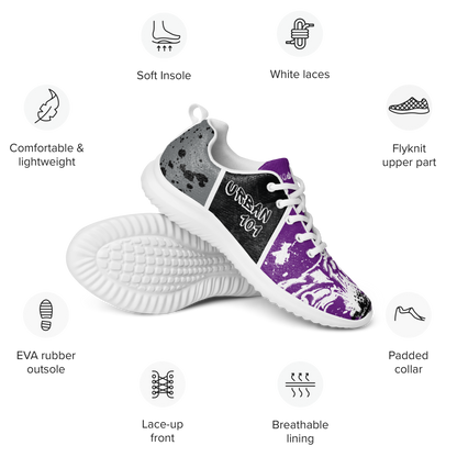 Black & Purple Urban Sling Life Women’s Athletic Shoes